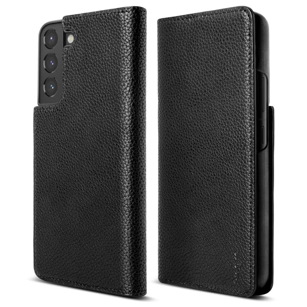 Ringke Folio Signature Flip usnjen ovitek za Samsung Galaxy S22+ črn