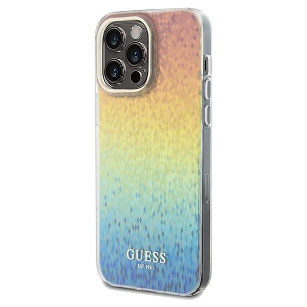 Ovitek Guess IML Faceted Mirror Disco Iridescent za iPhone 13 Pro Max - večbarven 2