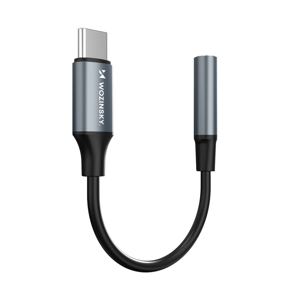 Wozinsky WACM-01 USB-C na 3.5mm adapter (črn) 6