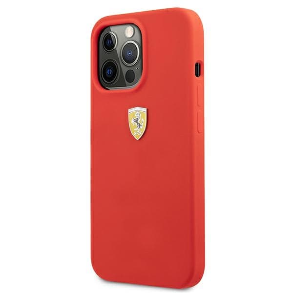 Ferrari Silicone ovitek za iPhone 13 Pro Max 6.7" - rdeč 2
