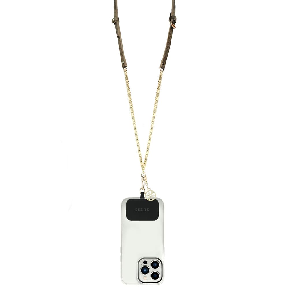 Ovitek Guess 4G Chain CBDY z ročajem, rjav 3