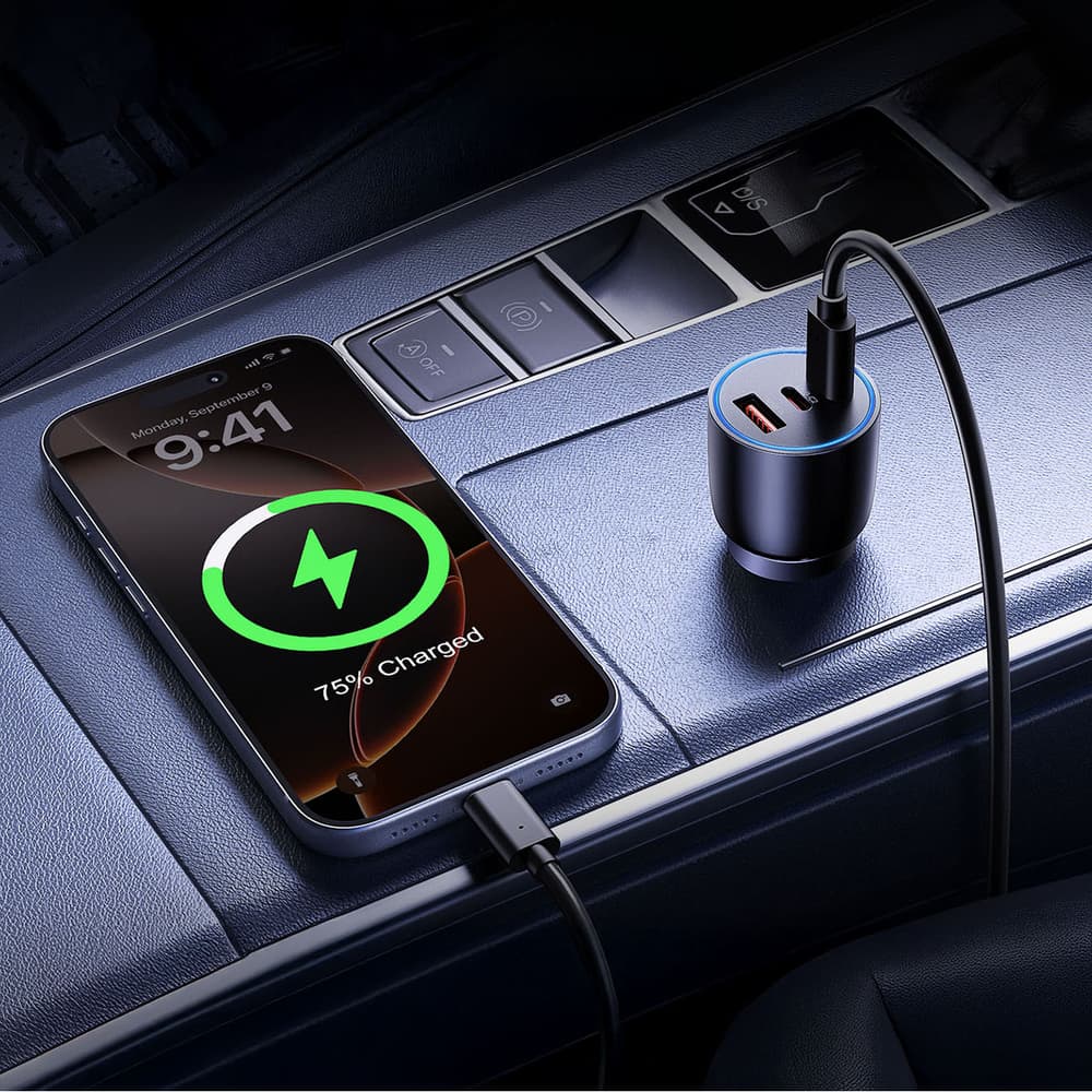 Orico PowerLink 165W avtomobilski polnilnik, USB-A + 2x USB-C - črn 7