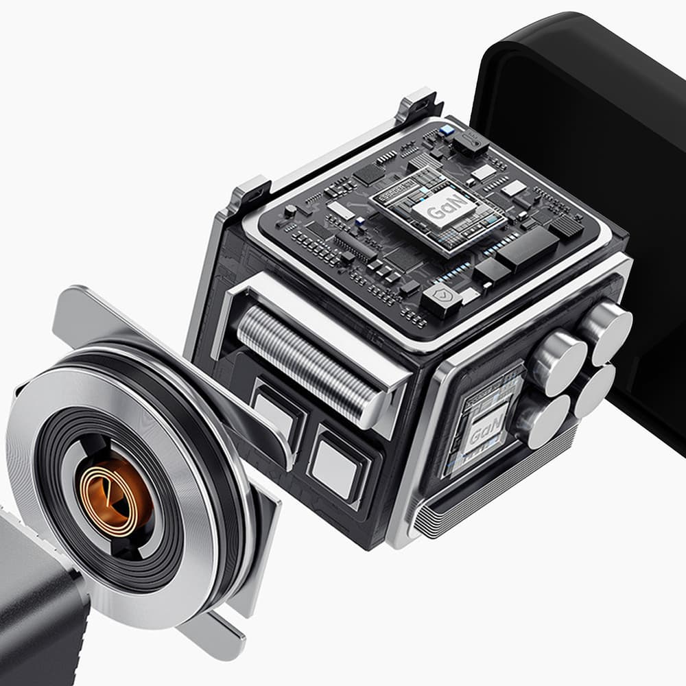 Dudao A67EU GaN 67W zidni polnilec z vgrajenim kablom USB-C 8