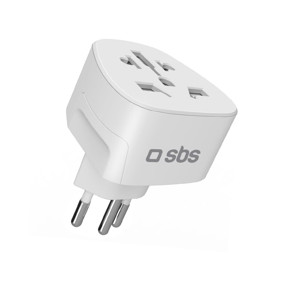 SBS CH potovalni adapter (bel)