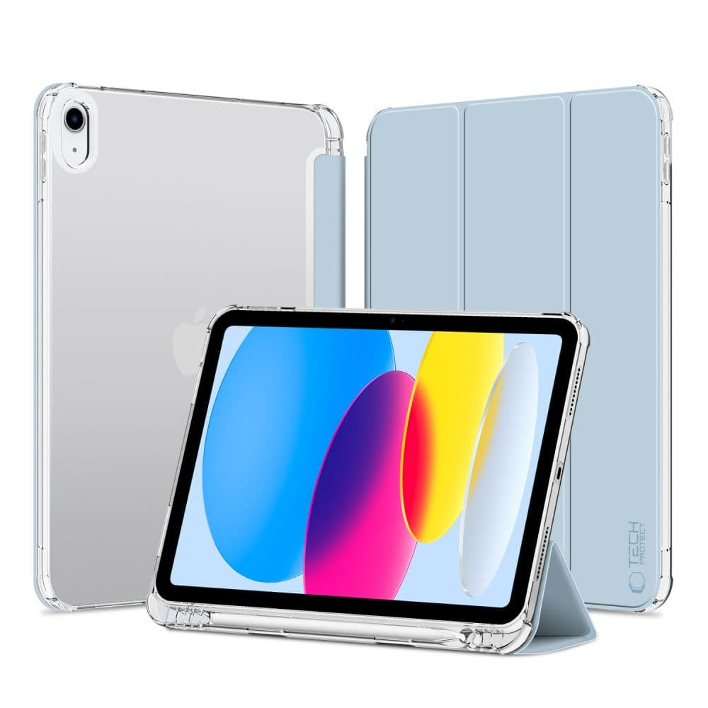 Hibridni ovitek Tech-Protect SC Pen za iPad 10.9" 2022 - svetlo moder