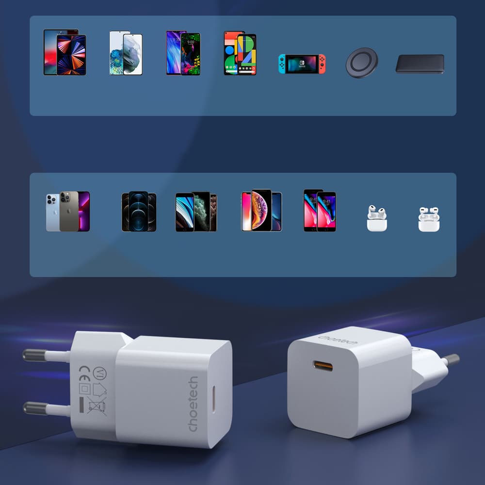 Polnilnik Choetech 20W USB Type C 5