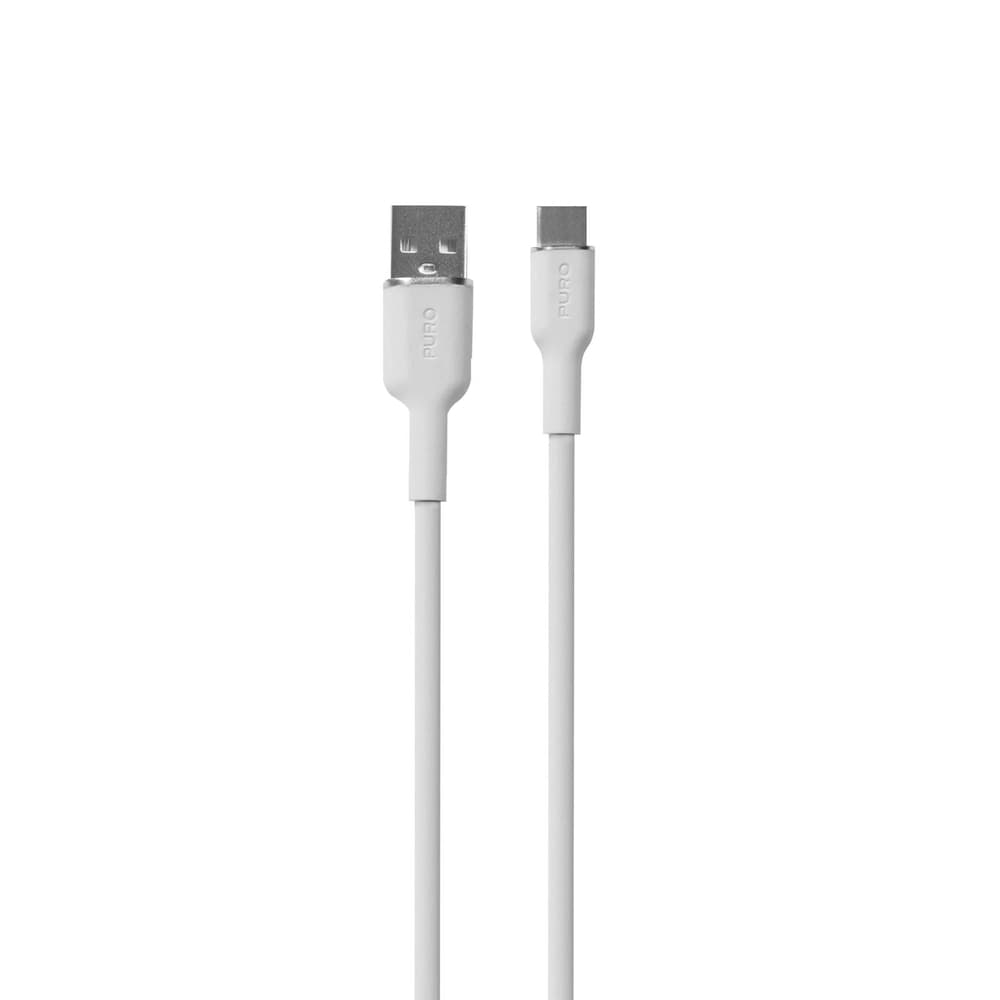 Puro Soft USB-A - USB-C kabel 1,5m - bel