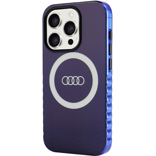 Audi IML Big Logo MagSafe ovitek za iPhone 15 Pro - modra 2