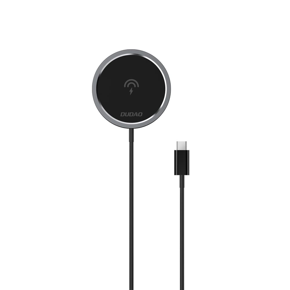 Dudao A12XS 15W MagSafe združljiv brezžični polnilnik - črn