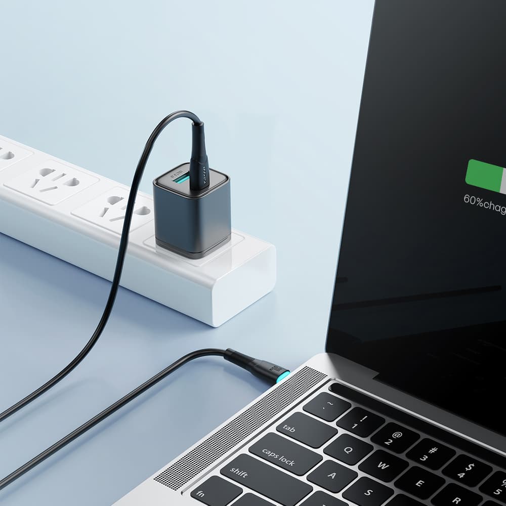 Joyroom SA32-CC3 USB-C / USB-C kabel 60W 1m - črn 7