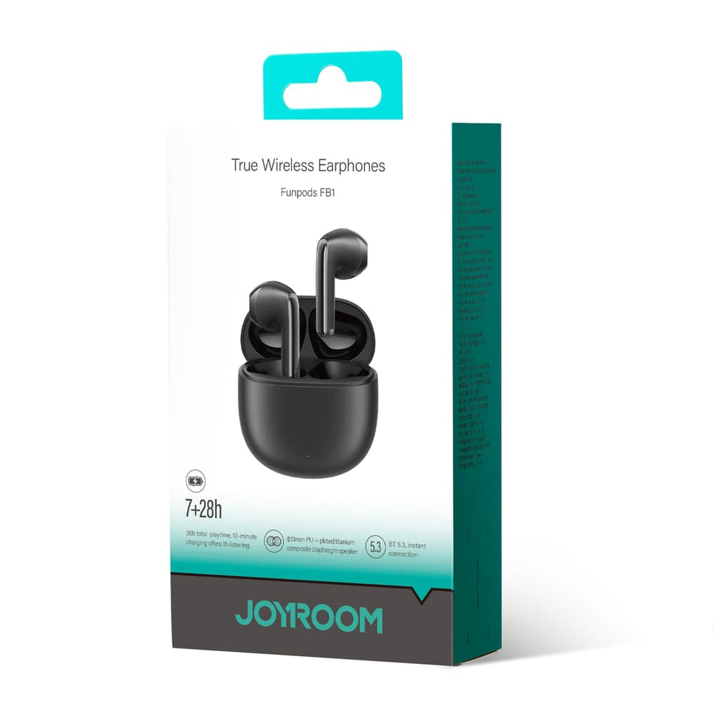 Joyroom JR-FB1 Funpods TWS slušalke, Bluetooth 6.0, črne 7