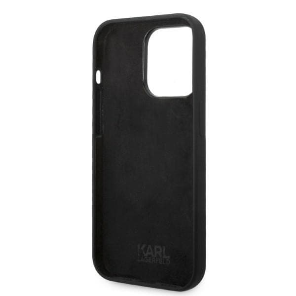 Ovitek Karl Lagerfeld Silicone RSG za iPhone 14 Pro, črn 7