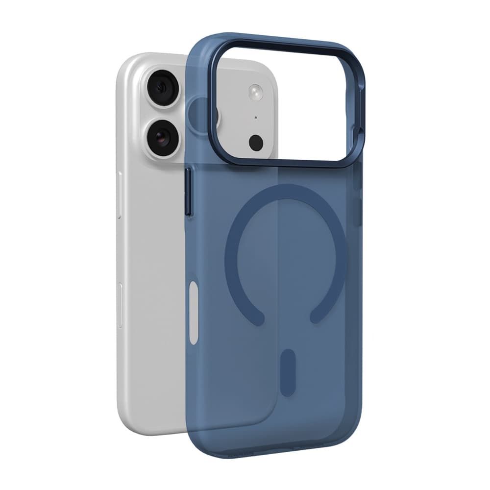 Puro Lightfeel ovitek za iPhone 17 Pro z MagSafe, prozorno moder