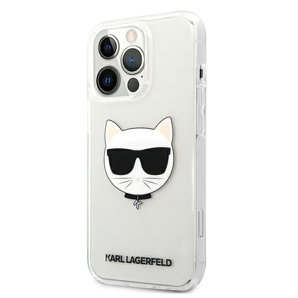 Ovitek Karl Lagerfeld Choupette Head za iPhone 13 Pro Max, prozoren 2