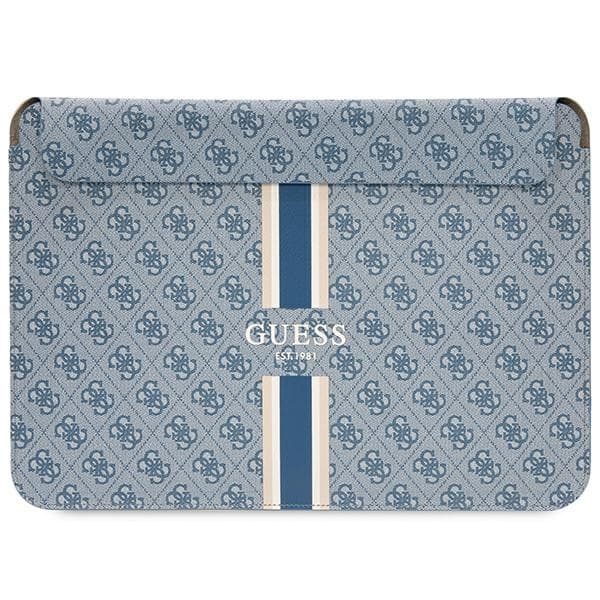 Etui Guess 4G Printed Stripes za 14" prenosnik - modra