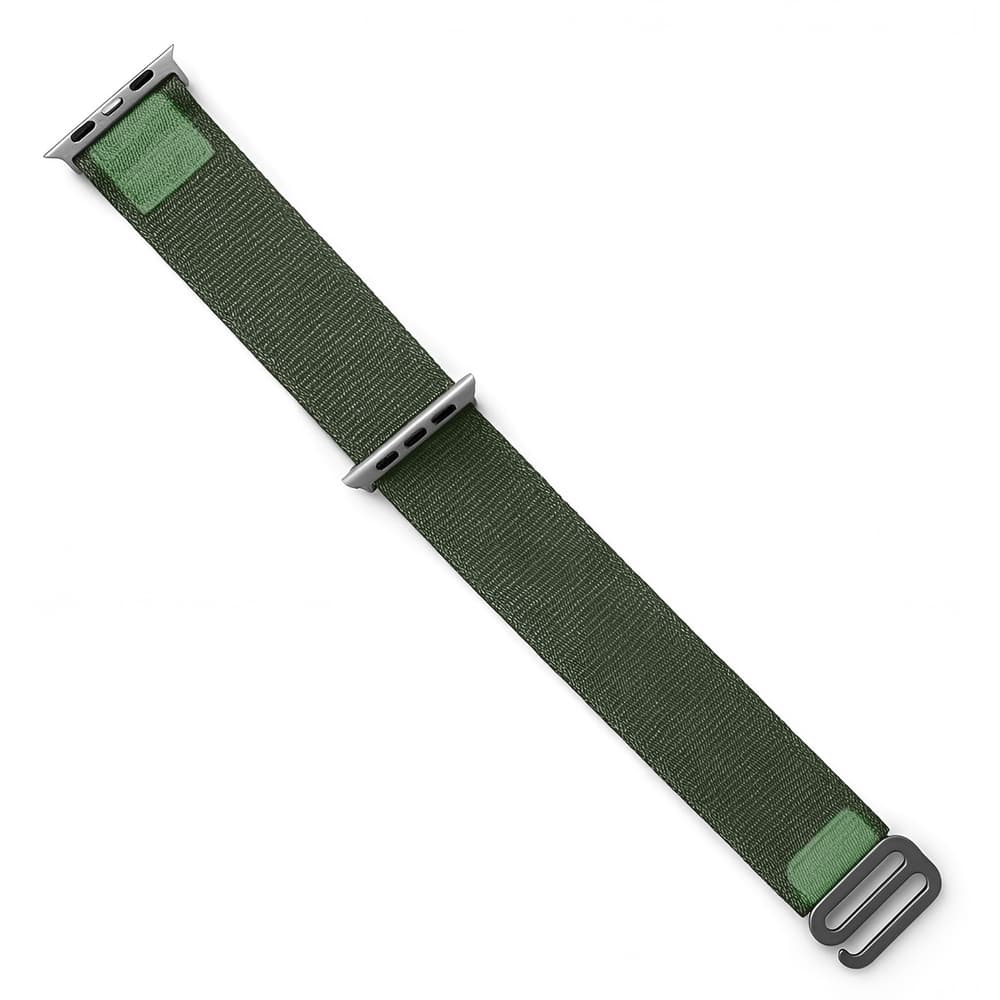 Hurtel pašček za Apple Watch 38/40/41mm z jekleno zaponko (zelen)
