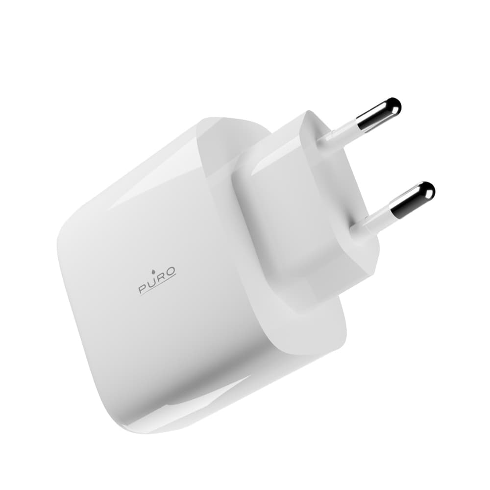 Puro PROLITE 45W USB-C stenski polnilnik, bel 4