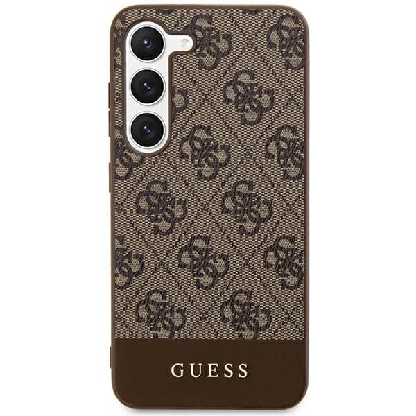 Ovitek za Samsung Galaxy S24+ Guess 4G Stripe Collection - rjava 3