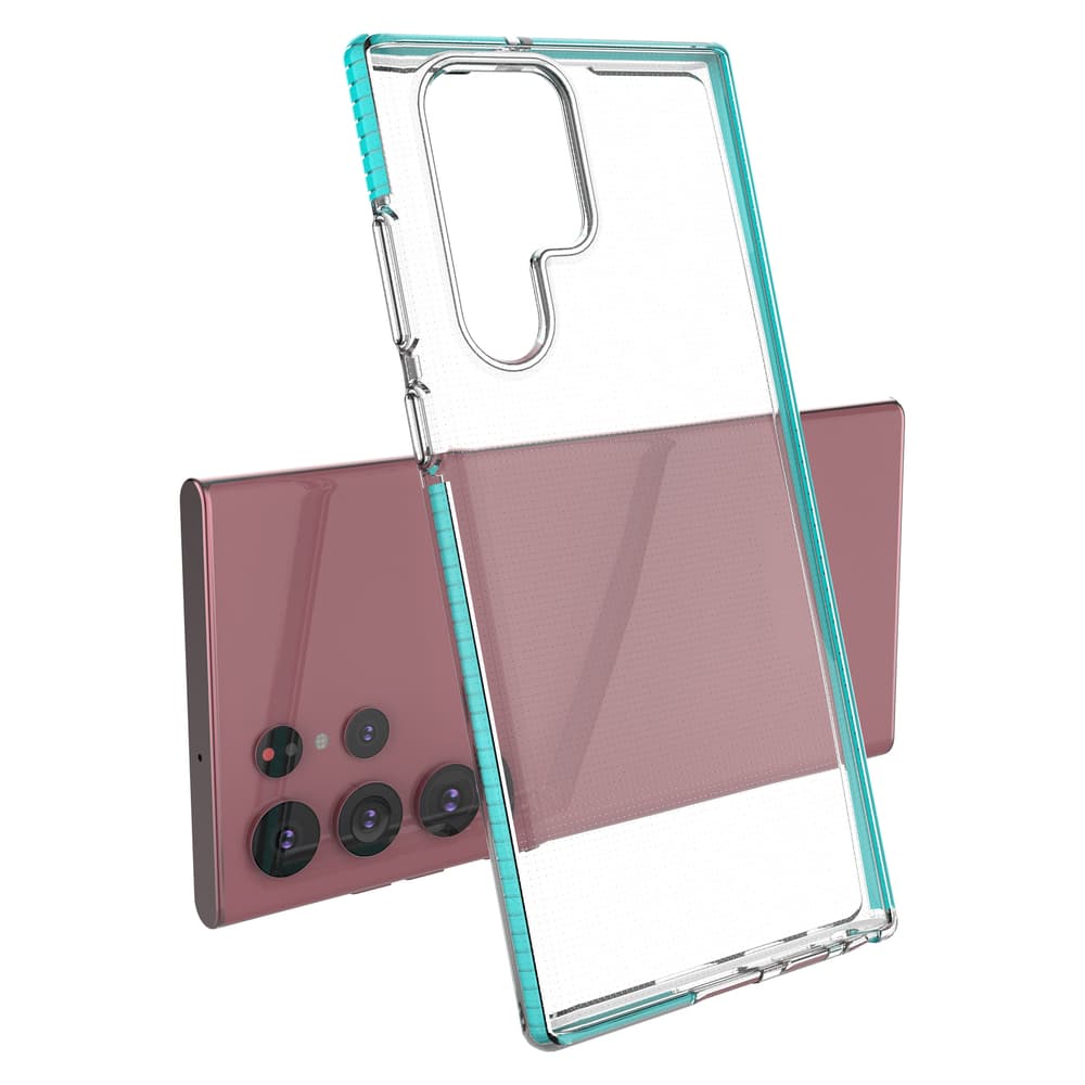 Ovitek Spring Case Gel za Samsung Galaxy S22 Ultra - temno moder 3