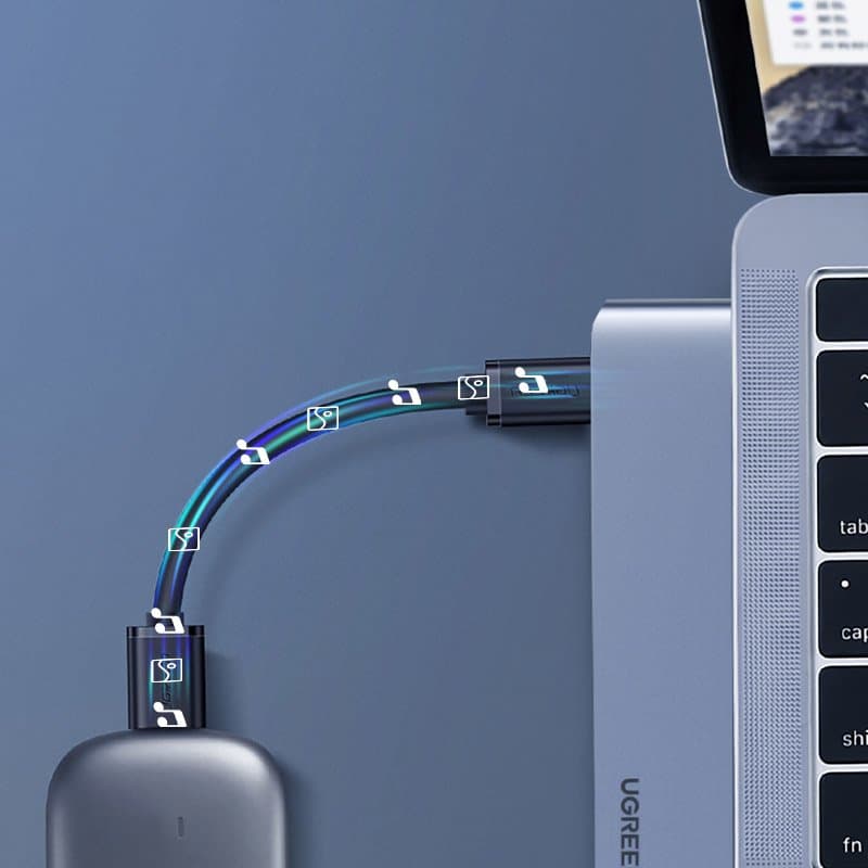 Ugreen HUB 60559 2x USB-C / HDMI / 3x USB 3.0 za MacBook - siv 4