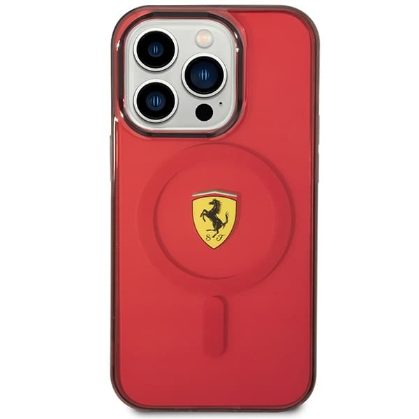 Ferrari FEHMP14XURKR etui za iPhone 14 Pro Max 6.7" rdeč/rdeč Magsafe 3
