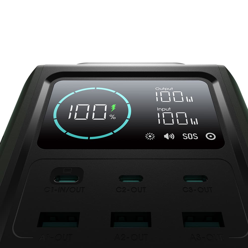 Joyroom JR-PBF10 Powerbank 75000mAh, 100W, 6xUSB - zelen 5