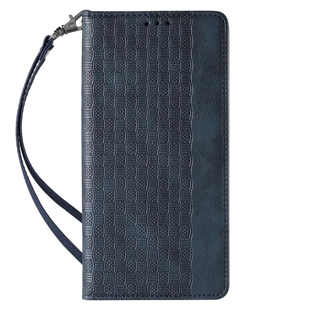 Ovitek Magnet Strap Case za iPhone 13 Pro Max (denarnica, vrvica), modri 4