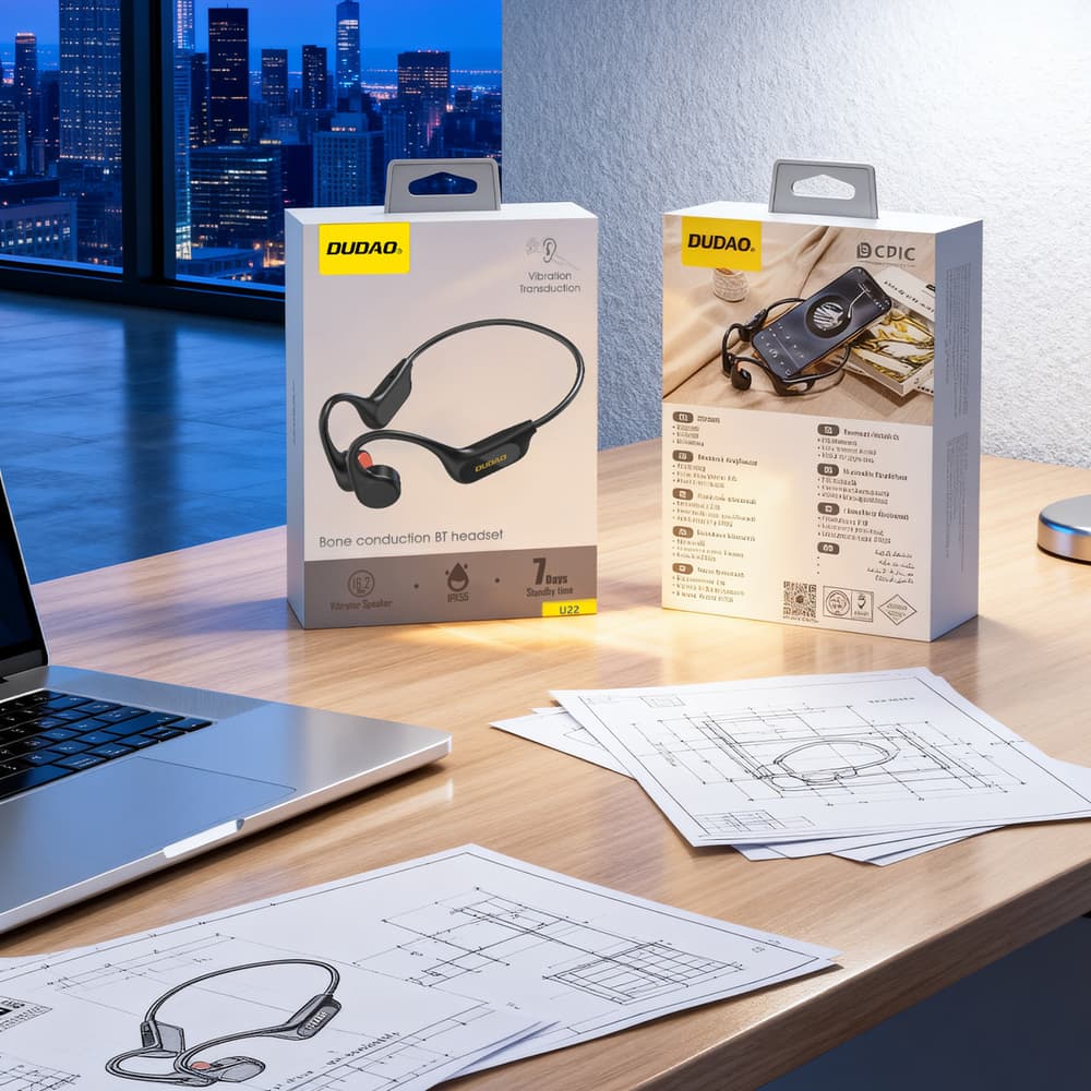 Dudao U22 Bluetooth 5.2 slušalke z naglavnim trakom - črne 7