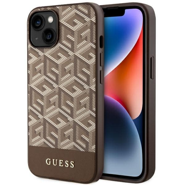 Guess GUHMP14MHGCFSEW ovitek za iPhone 14 Plus (6,7") rjav