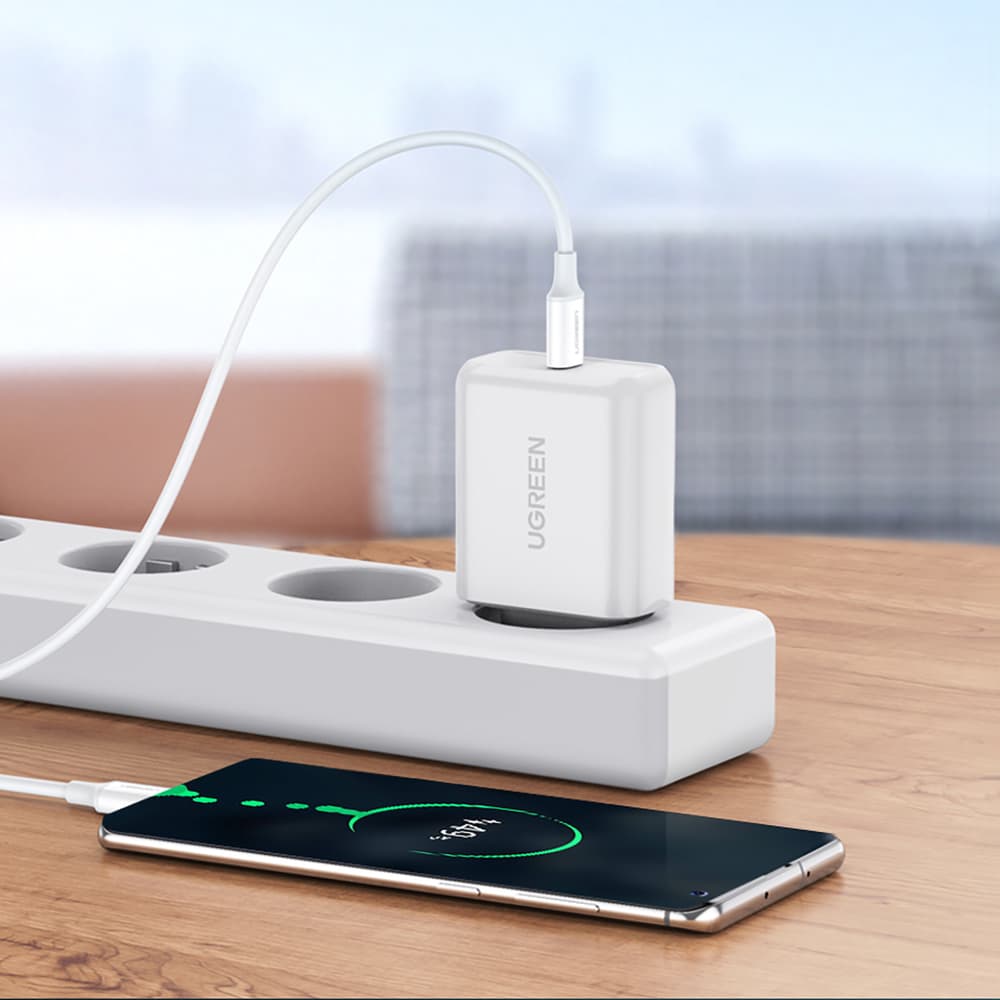 Ugreen US264 60518 USB-C / USB-C PD QC AFC Kabel 1m - Bel 4