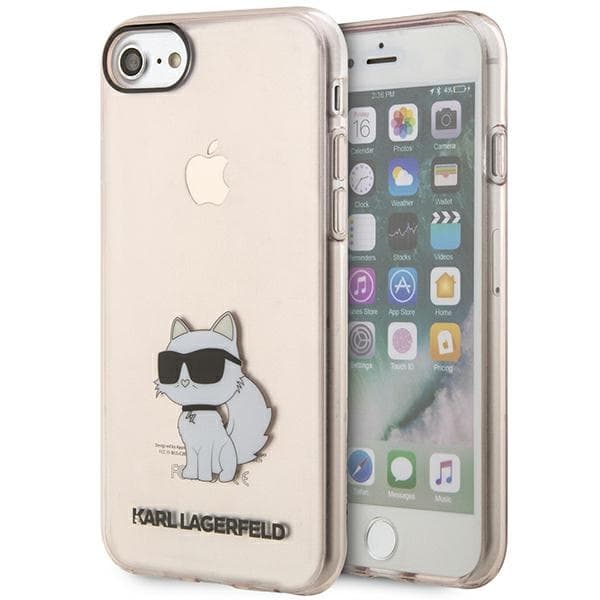 Karl Lagerfeld etui za iPhone 7/8/SE (2020/2022), roza, Ikonik Choupette