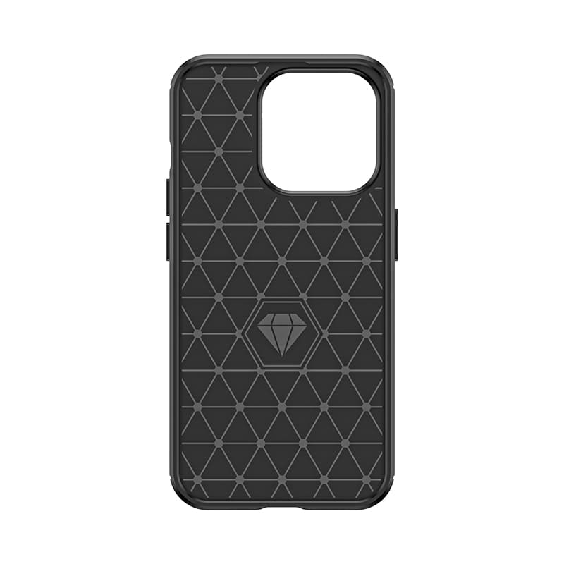 Gibljiv ovitek Carbon za iPhone 15 Pro Hurtel - črn 3