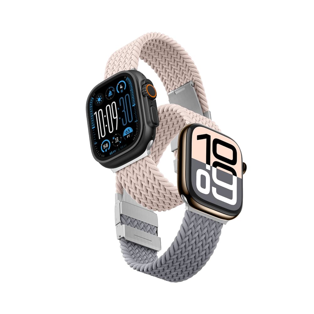Set 2x AmazingThing Blend Band za Apple Watch 42mm - Roza/Siva