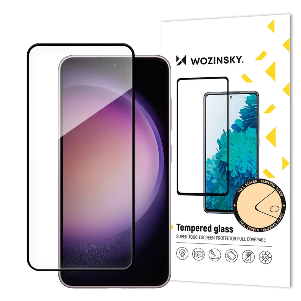 Kaljeno steklo Wozinsky Full Glue za Samsung Galaxy S24+ s črnim okvirjem