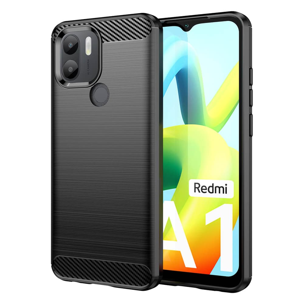 Carbon ovitek za Xiaomi Redmi A1+ - črn 2