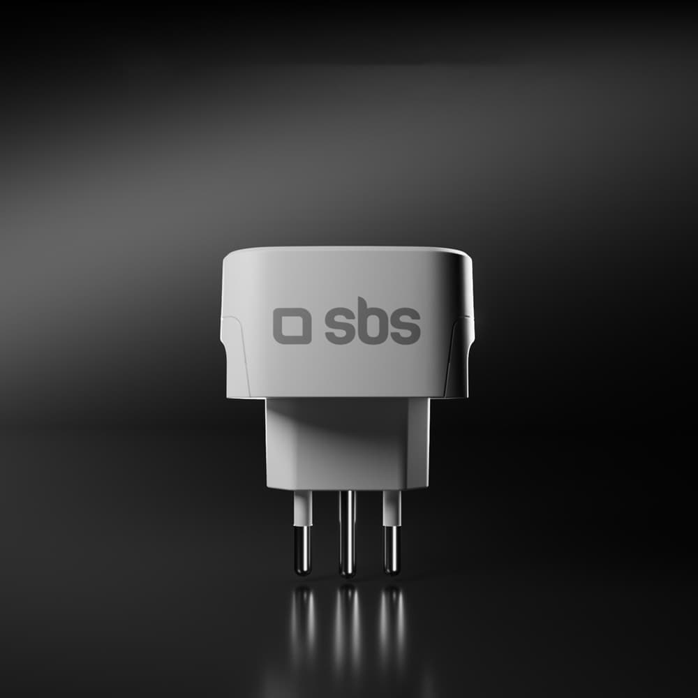 SBS IT potovalni adapter (bel) 7