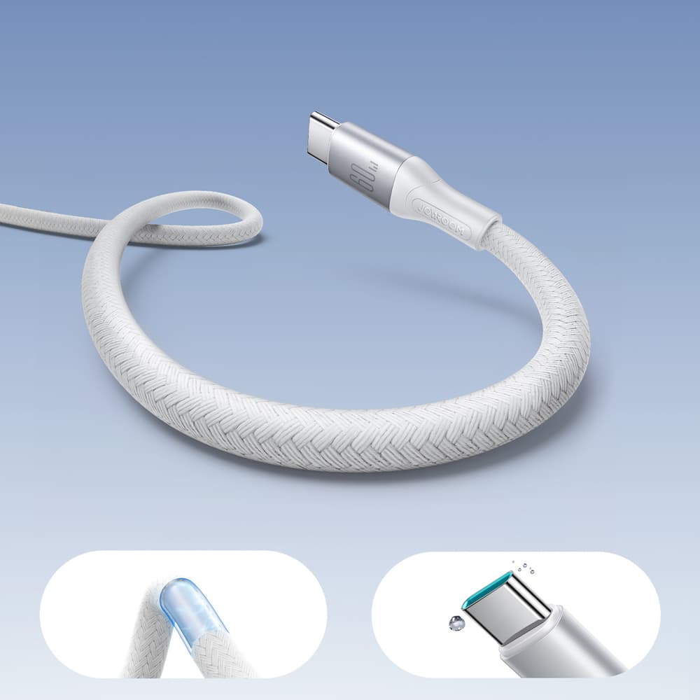 Joyroom S-A28 USB-C - USB-C 60W kabel 2m (bel) 7