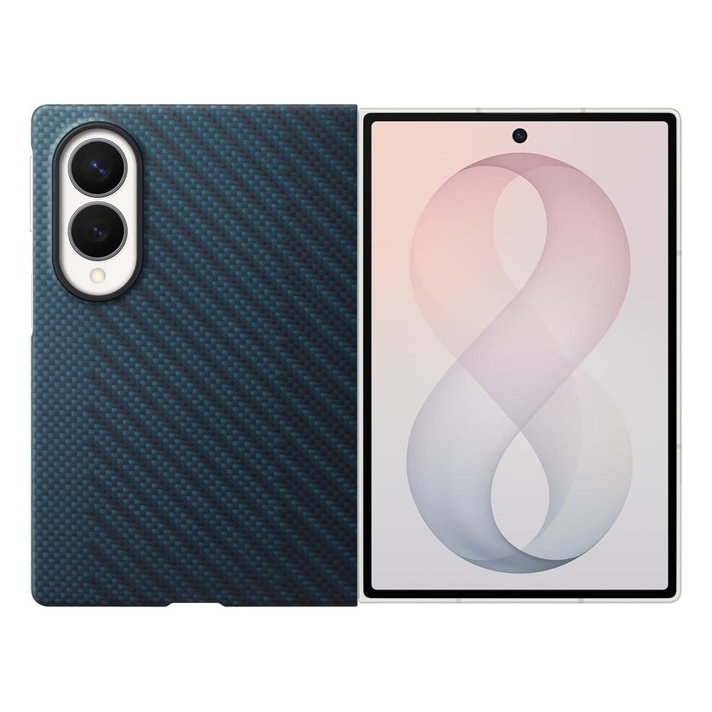 Samsung Carbon Magnet ovitek za Galaxy Z Fold 8, temno moder