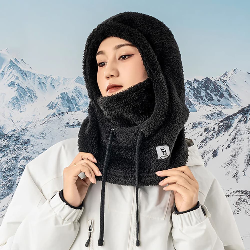 Qunature smučarska balaklava Arctic Velvet, Velikost M - Črna 4