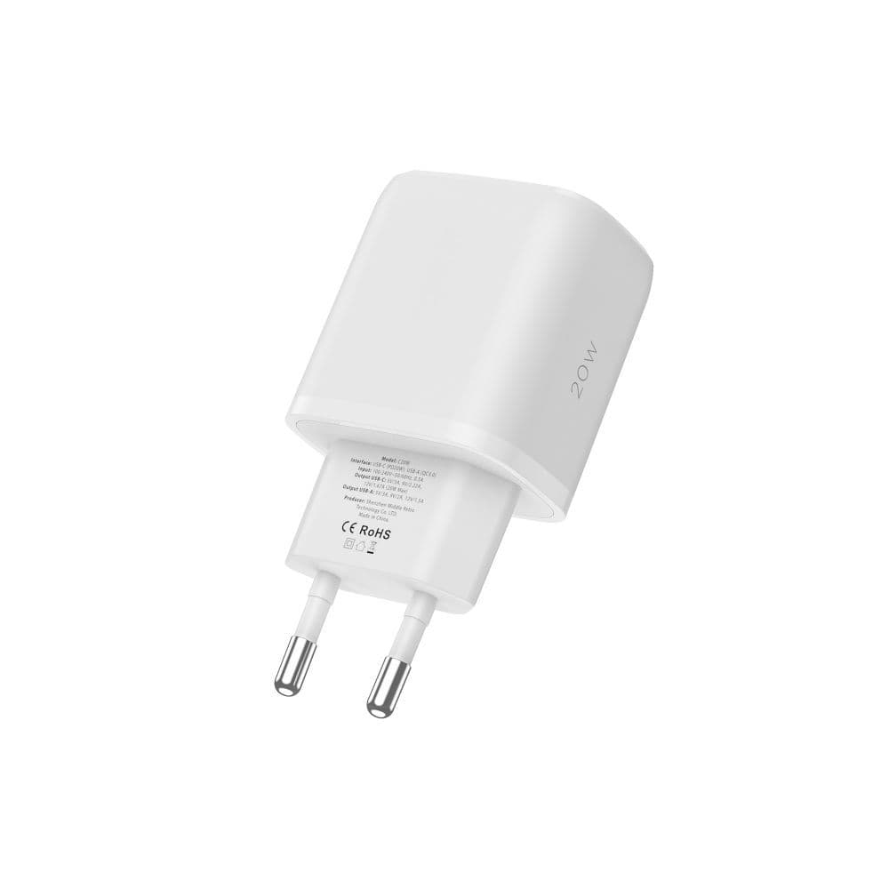 Tech-Protect C20W polnilnik USB-C PD 20W / USB-A QC 3.0 - bel 5