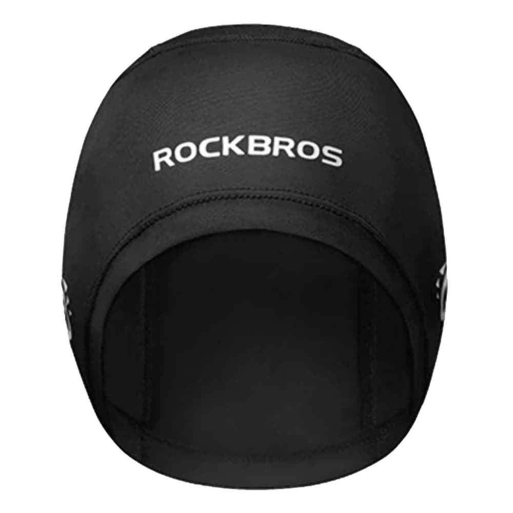 Rockbros kolesarska kapa z izrezi za očala - črna