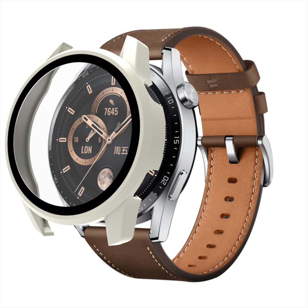 Hurtel Zaščitno steklo za Huawei Watch GT3 42mm s ohišjem - bela