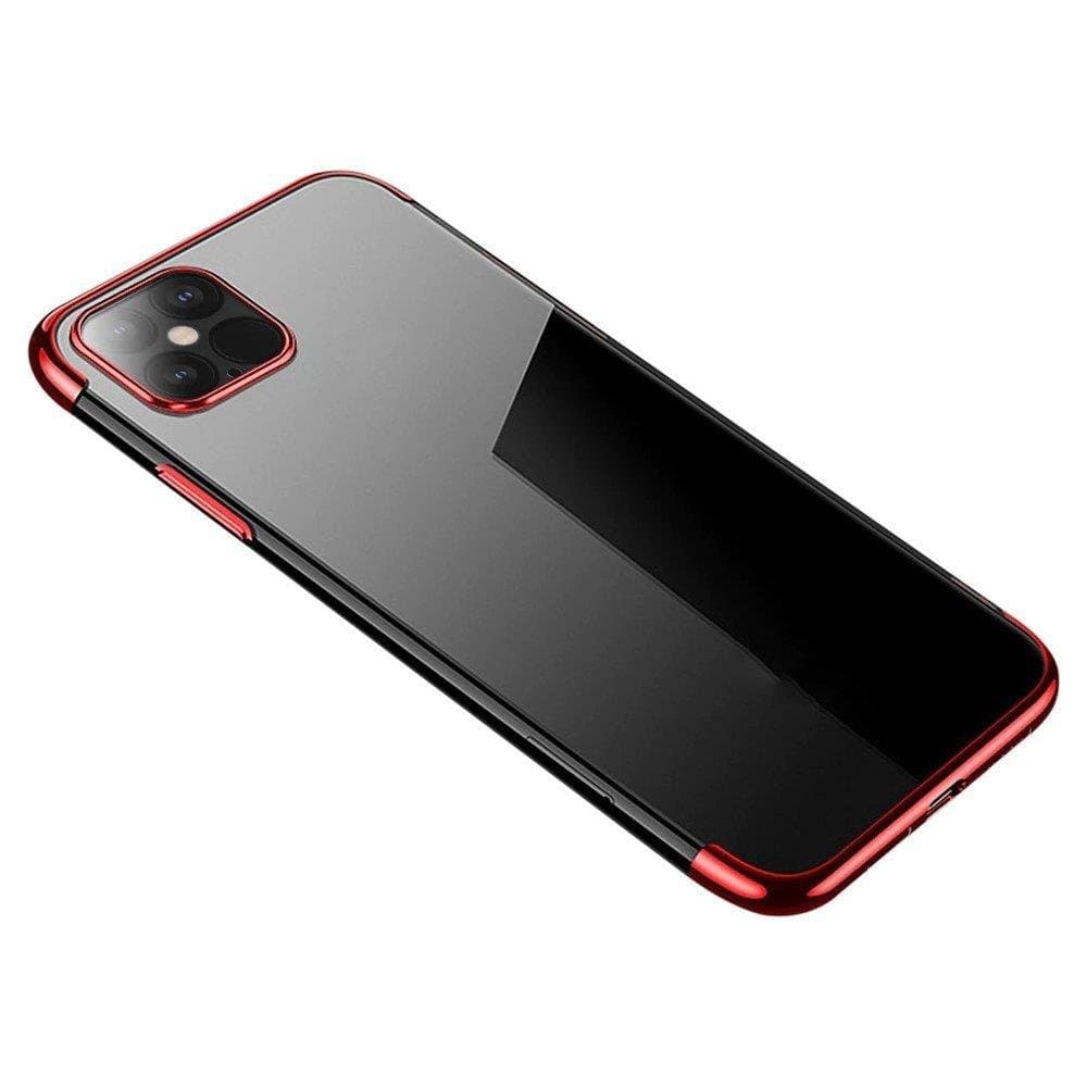 Hurtel Clear Color gel ovitek za Xiaomi Mi 11, rdeč okvir