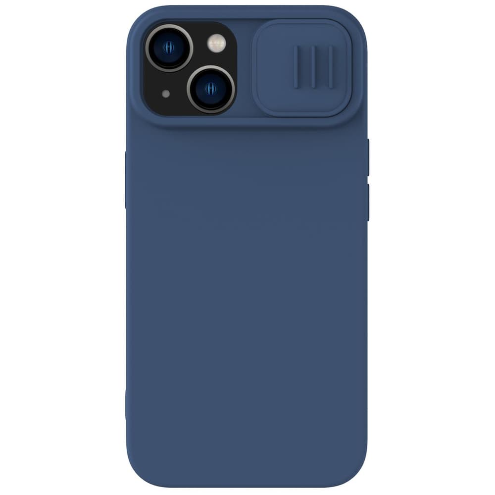 Nillkin CamShield Magnetic silikonski ovitek za iPhone 14 Plus MagSafe, moder