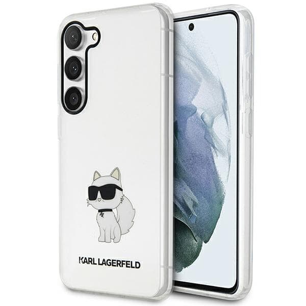 Karl Lagerfeld Choupette ovitek za Samsung Galaxy S23, transparent