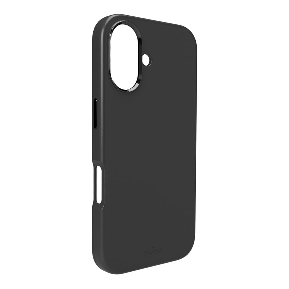 Puro Icon Mag Pro MagSafe silikonski ovitek za iPhone 16 Plus - Črna