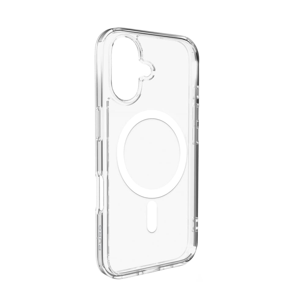 Puro Lite Mag MagSafe silikonski ovitek za iPhone 16 - Prozoren