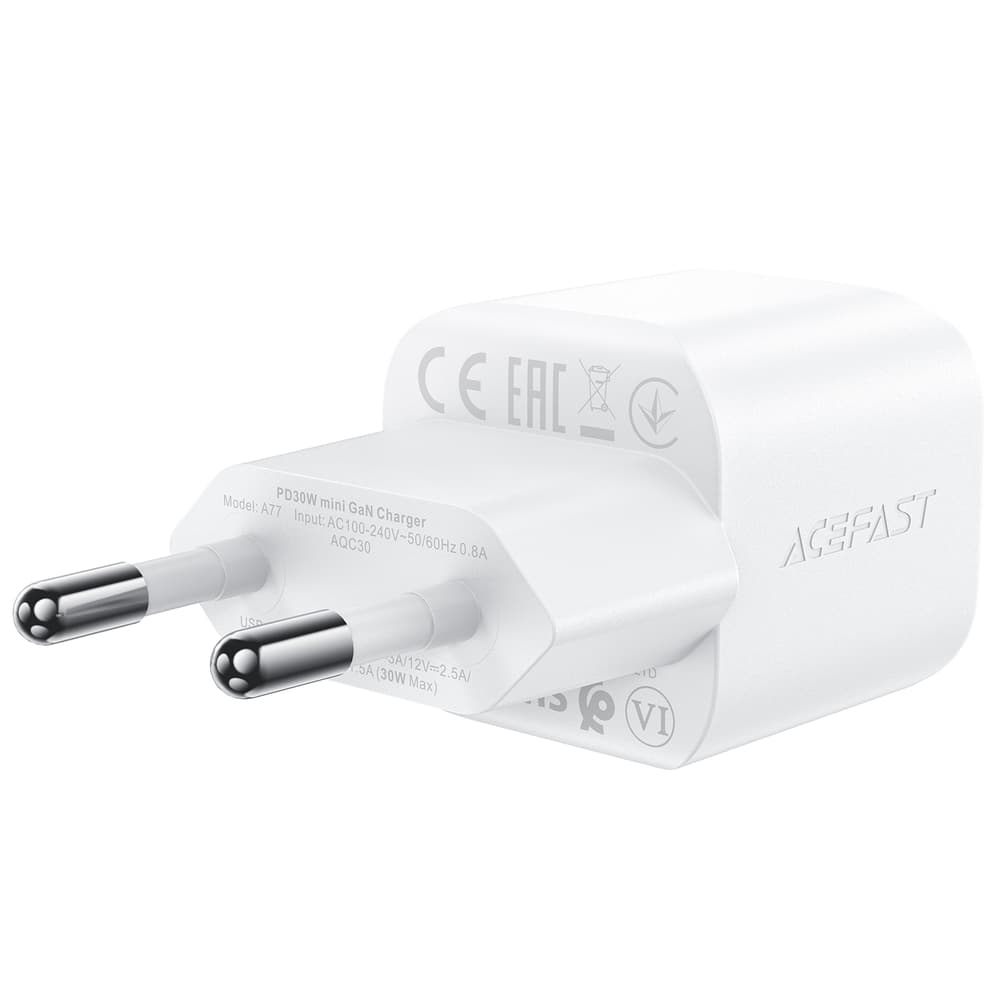 Acefast A77 Mini PD 30W GaN Polnilnik + USB-C kabel - bel 3