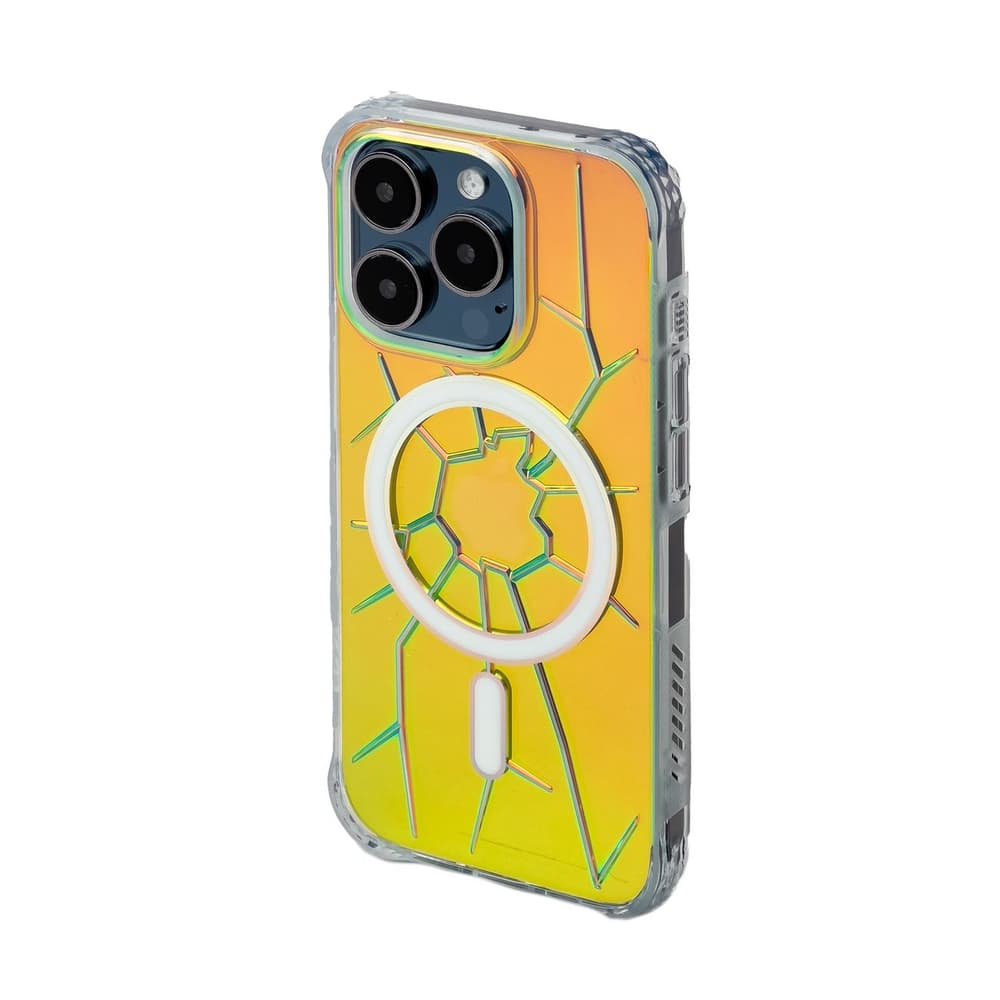 Ovitek Kingxbar PQY Crack Series MagSafe za iPhone 15 Pro Max - Holografski