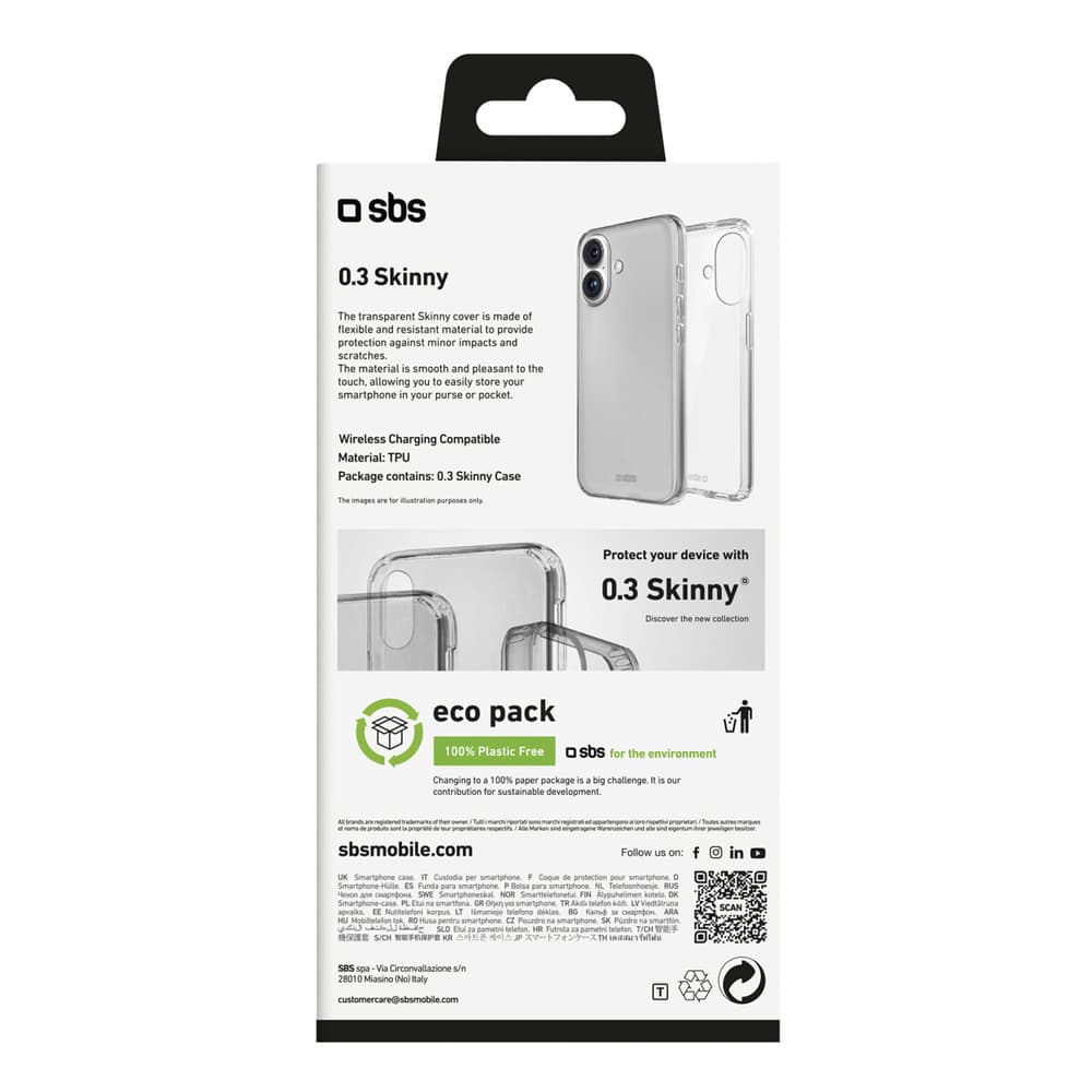 SBS Skinny ovitek za iPhone 16 - prosojen 3